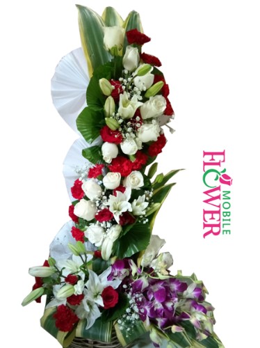 jumbo arrangement by mobile flower pune